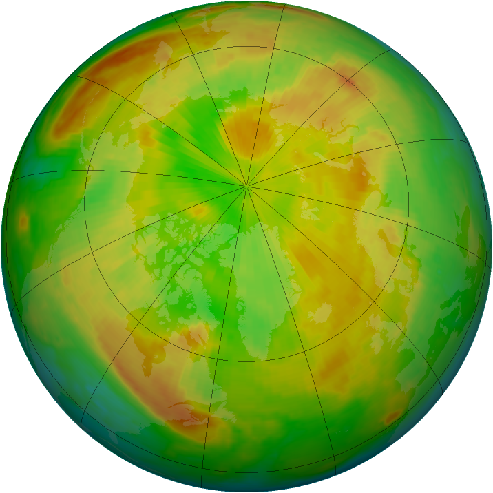 Arctic ozone map for 04 June 1998